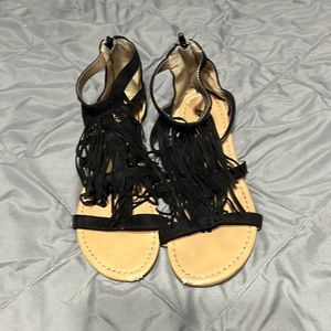 Fringe sandals